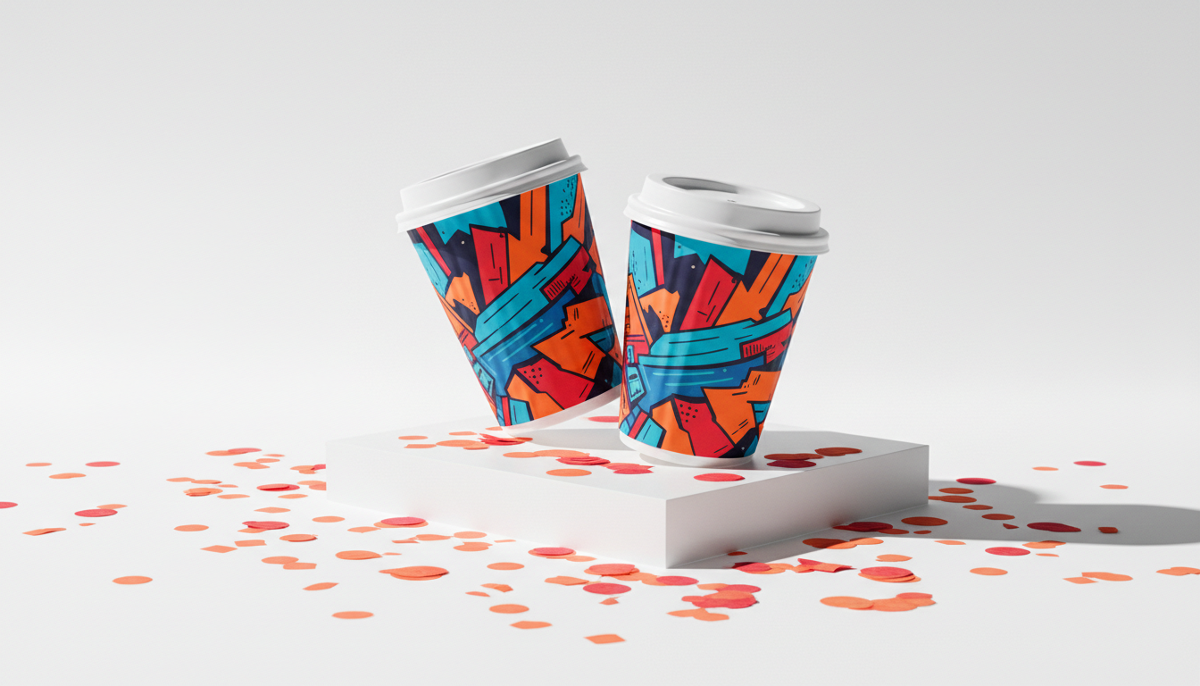 Gobelet en carton personnalisé 8 oz à double paroi (DW) Dès 1 000 pièces.